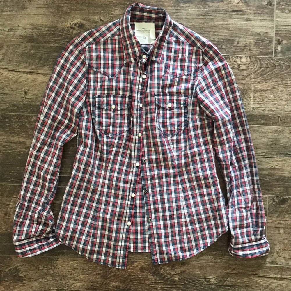 H&M Plaid Button Down
